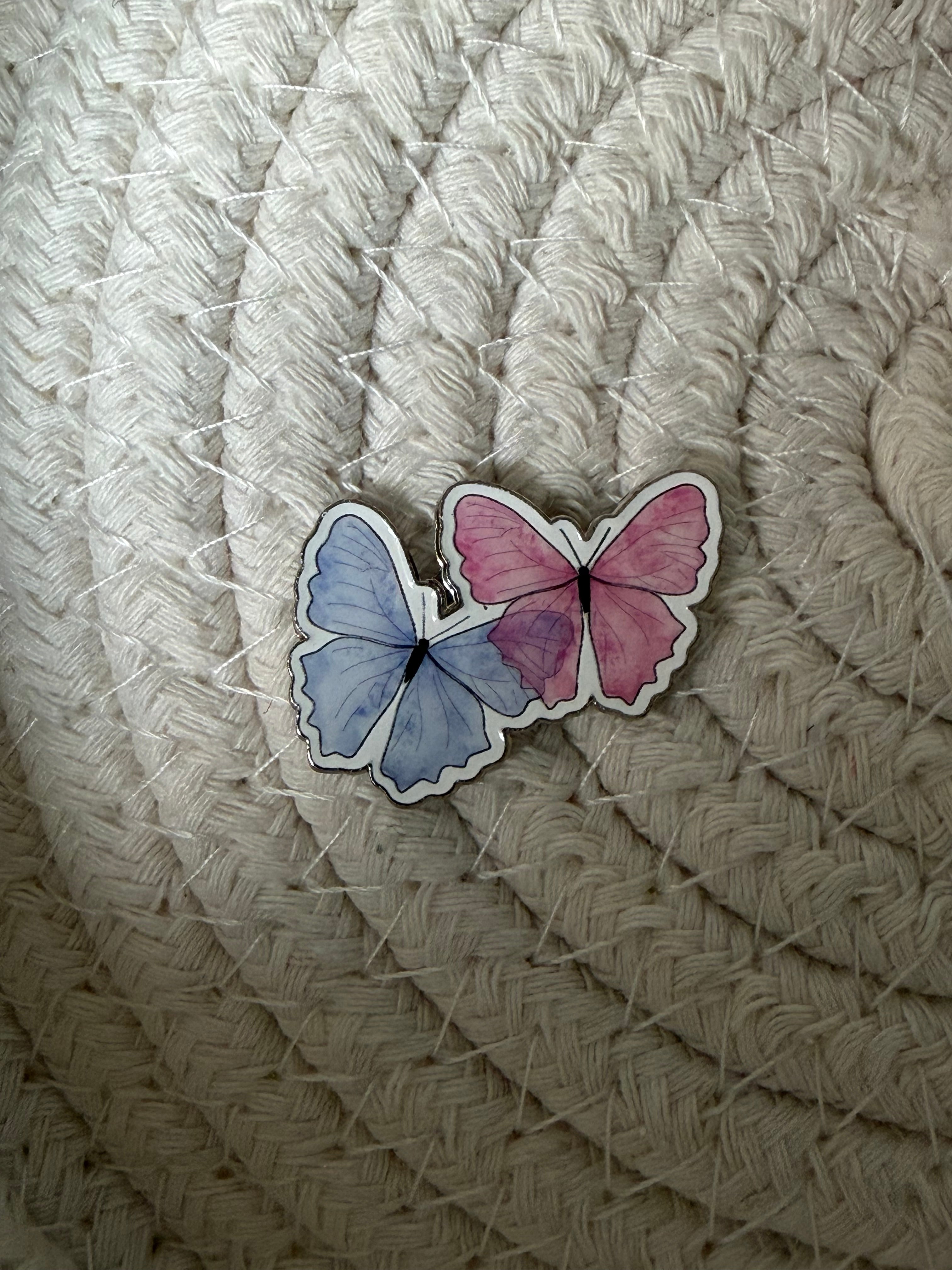 Sticker métallique - Duo Papillons LOVELY ADDICT
