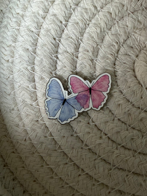 Sticker métallique - Duo Papillons LOVELY ADDICT