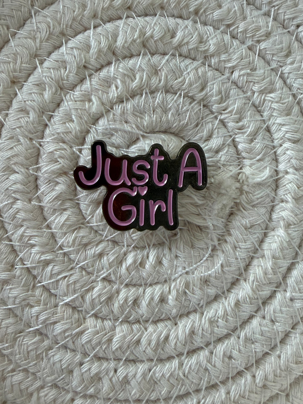 Sticker Métallique – Just a girl LOVELY ADDICT