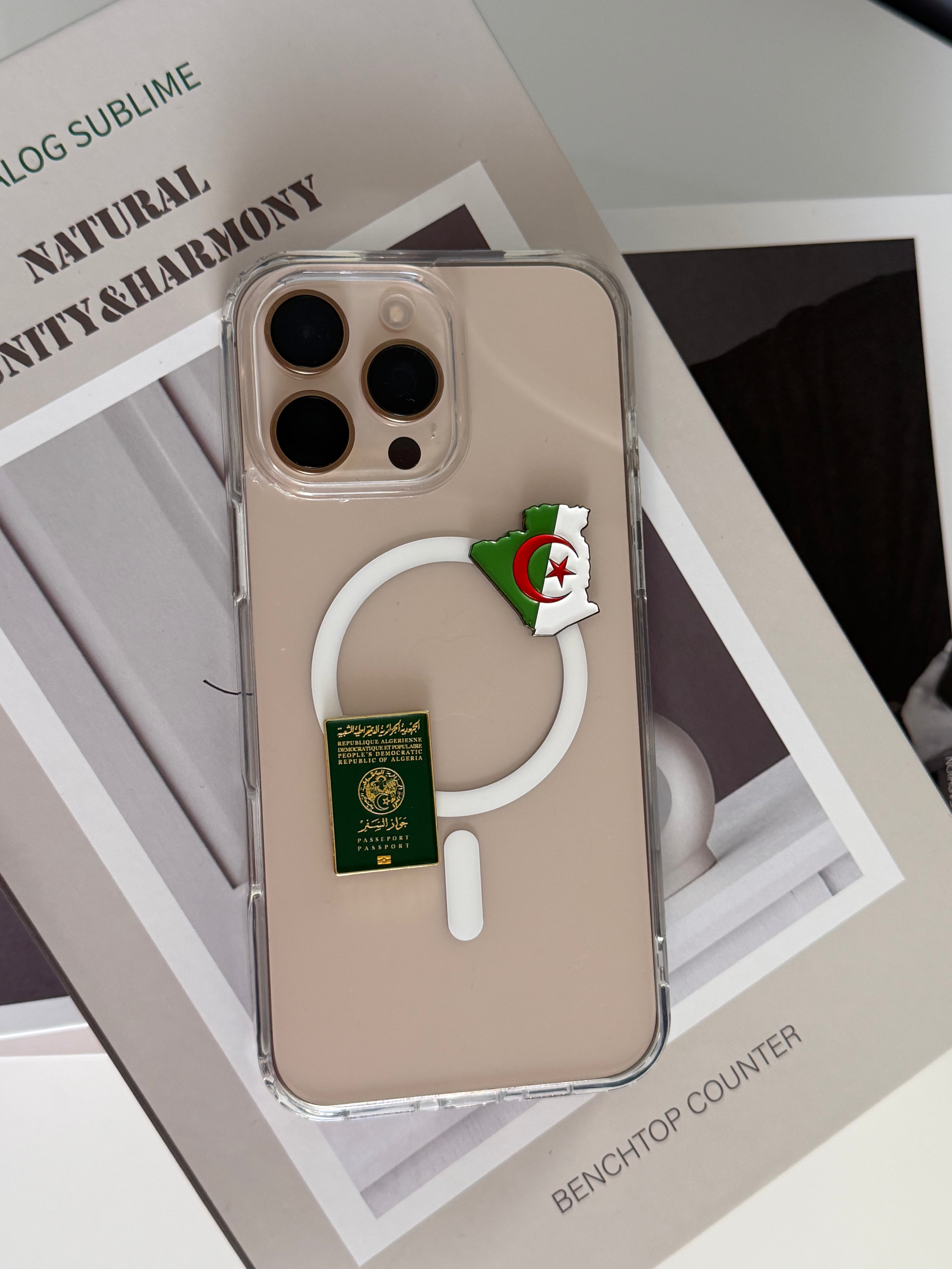 Sticker Métallique – Algérie carte LOVELY ADDICT