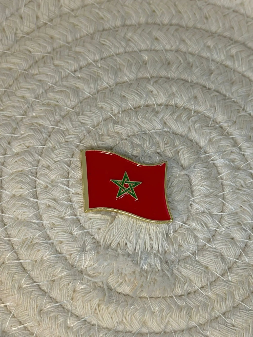 Sticker Métallique – Drapeau Marocain Lovely Addict