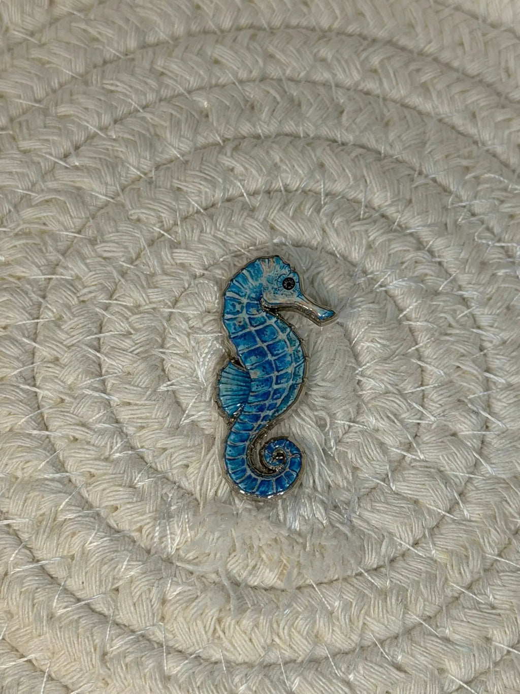 Sticker Métallique – Hippocampe Bleu Lovely Addict