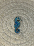 Sticker Métallique – Hippocampe Bleu Lovely Addict