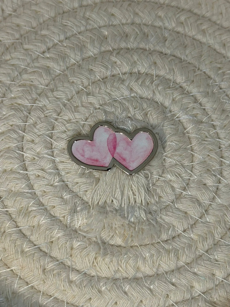 Sticker Métallique – Pink Love Hearts