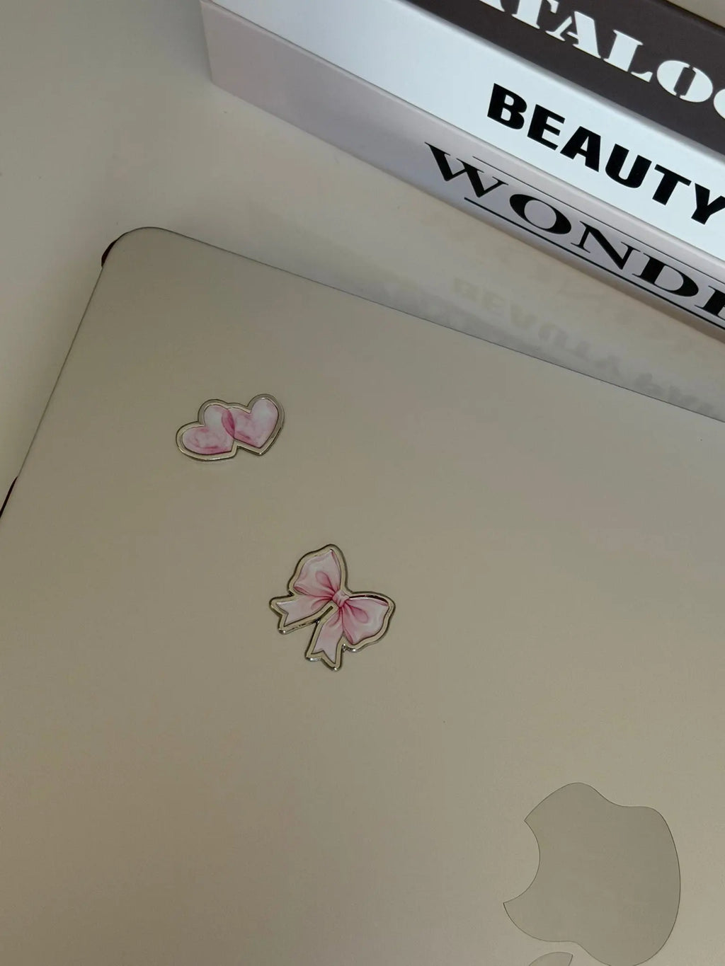 Sticker Métallique – Pink Love Hearts Lovely Addict