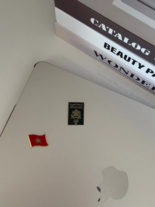 Sticker Métallique – Drapeau Marocain Lovely Addict