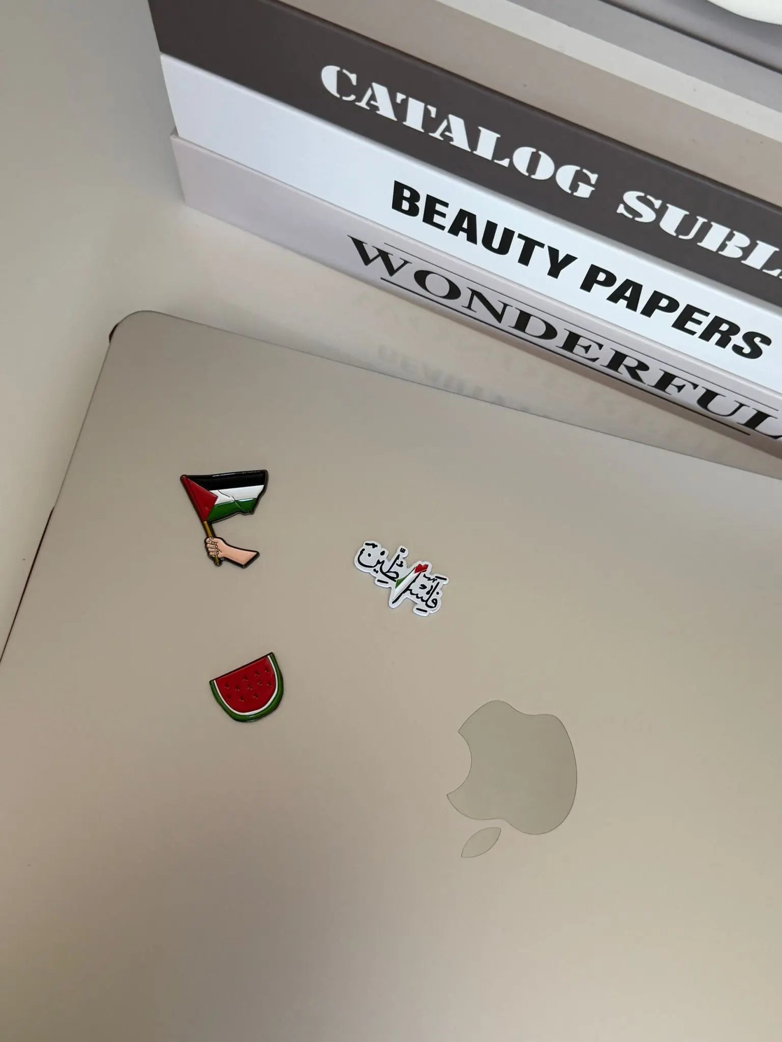 Sticker Métallique – Palestine Calligraphy Lovely Addict